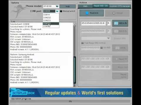 Repair Samsung I8190  Mobile Network  Not Available Problem 100% Solved With Octopus Box...