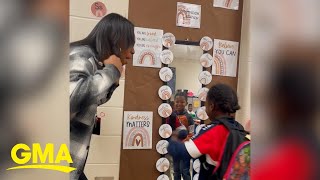 Teacher's empowering 'mirror affirmations' inspire classroom and internet alike