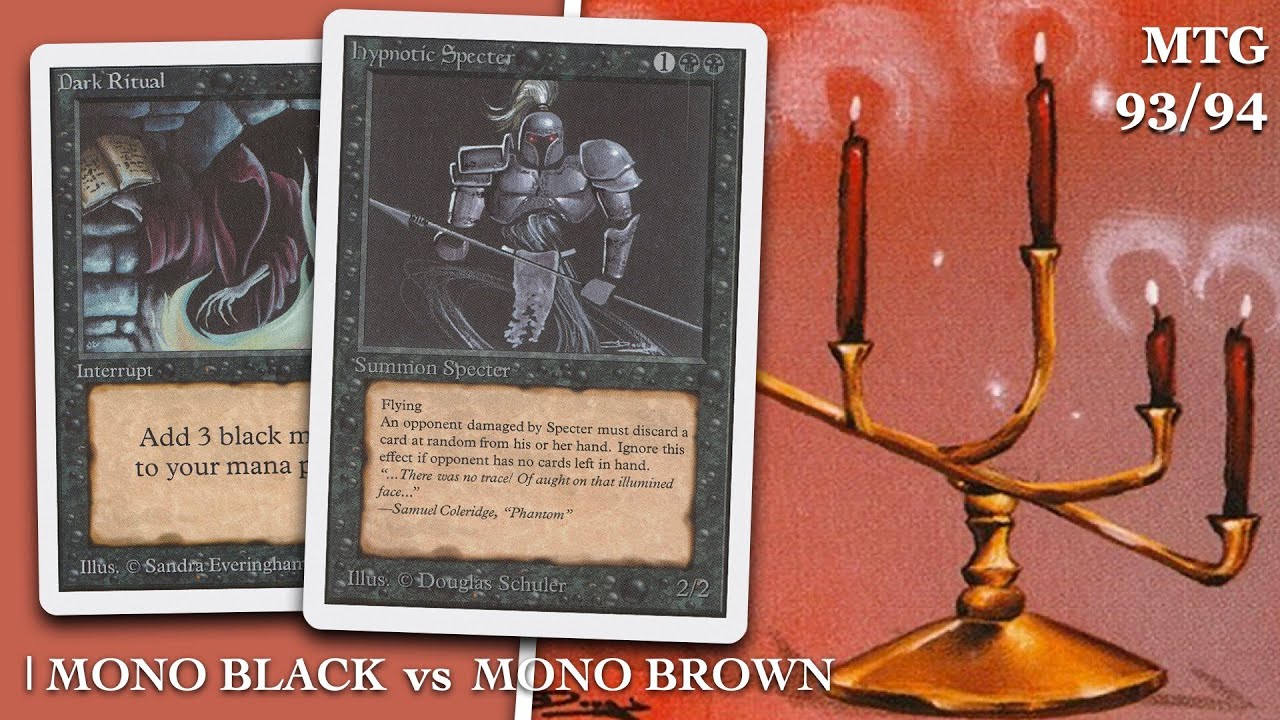 Mono Black vs Mono Brown (Artifacts), MTG 93/94