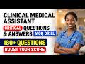 Ultimate Certified Clinical Medical Assistant CCMA Practice Test 180 Questions Review 2026