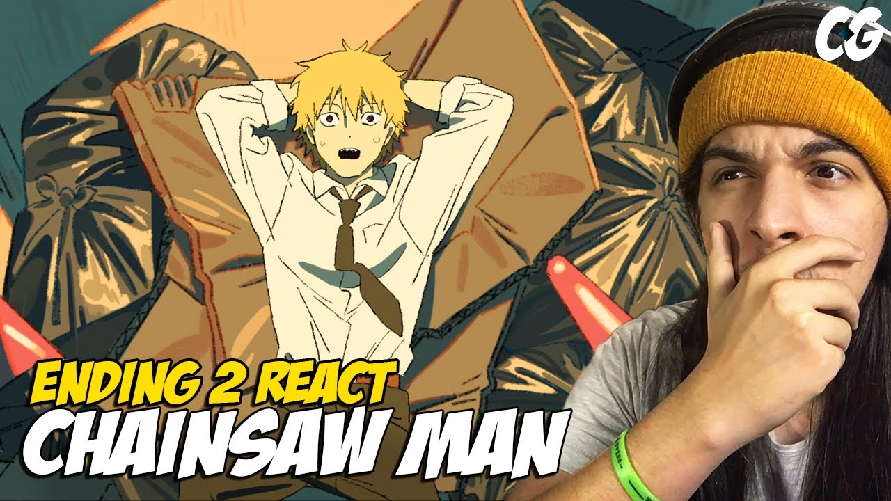 ENDING PERFEITA!! React Chainsaw Man Ending 2 