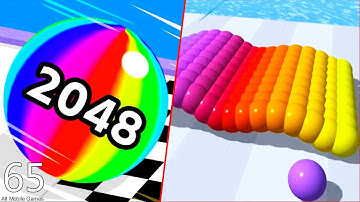 Ball Run 2048 VS Canvas Run - All Levels Gameplay Walkthrough (Android/IOS) #65