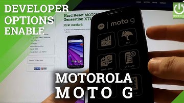 How to active Developer Options in MOTOROLA Moto G 3rd Generation - enable USB Debugging
