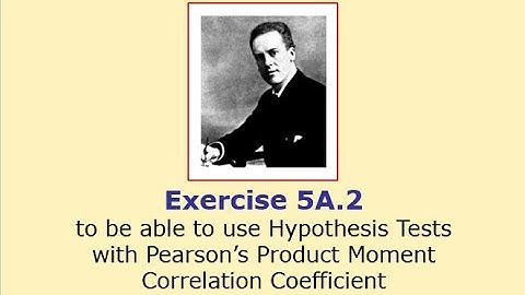 Ex 5A.2 - Hypothesis Tests with Correlation (r values PMCC) - Y12/Y13 A Level Further Maths (Stats)