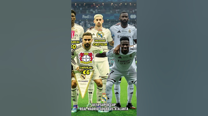 REAL MADRID SQUAD TEAM UEFA SUPER CUP 2024 (Mbappe Debut) | transfer value #bintangbola