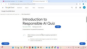 Introduction to Responsible AI Quiz  #arcade #trending #subscribe