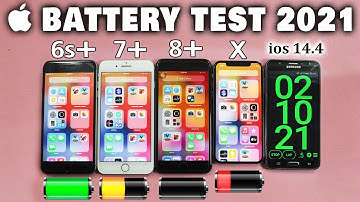 IOS 14.4 Battery Test in 2021 - iPhone 6s Plus vs iPhone 7 Plus vs iPhone 8 Plus vs iPhone X 🔥