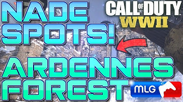 SND NADE SPOTS on ARDENNES FOREST! (COD WW2 Best Competitive GB Grenade Spots) Call of Duty: WWII