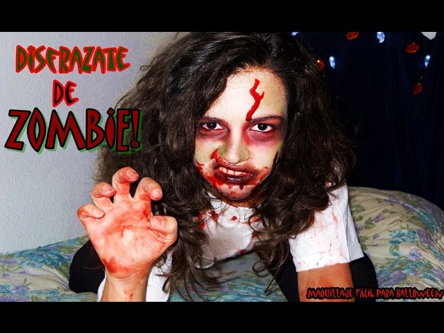 Disfraz de ZOMBIE para HALLOWEEN (Maquillaje + Ropa) FACIL y RAPIDO -  TodoPorUnSueño - YouTube