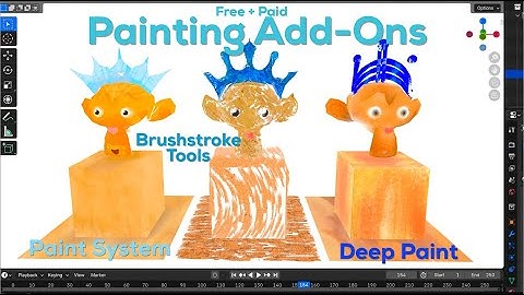 3 (Free + Paid) Painting Add-Ons in Blender: Paint System, Brushstroke Tools & Deep Paint by GAKU