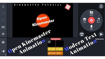 Kinemaster tutorial | kinemaster open text animation