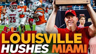 Louisville Stuns Miami... Jeff Brohms Chaos Forces 4 Int Game From Carson Beck And No.2 Falls