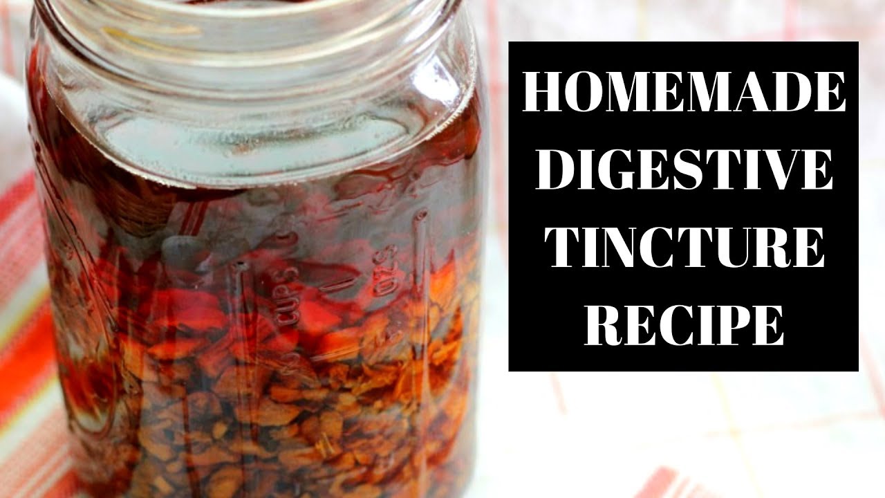 Homemade Herbal Digestive Tincture - Tonic Recipe - YouTube