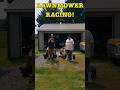 Lawnmower Racing With FNK Classic Cars - Who Will Win!? (Short Version)