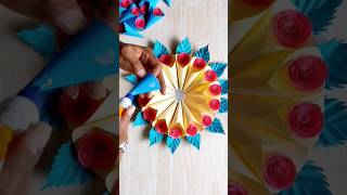 easy & quick paper craft flowerwallhangingdiy