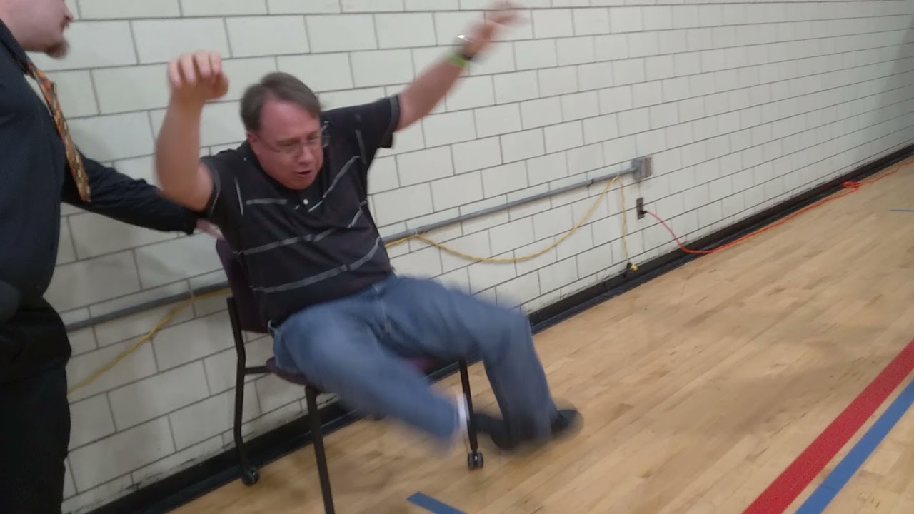 Ray Lyn throws wrestling fan Bradley Ruthers into a wall!!