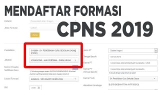 Cara Mendaftar Formasi - Daftar CPNS Online 2019 Cara Mendaftar Formasi - Daftar CPNS Online 2019