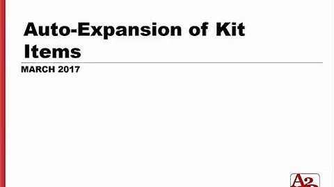 #87 | NetSuite Auto Expansion of Kit Items