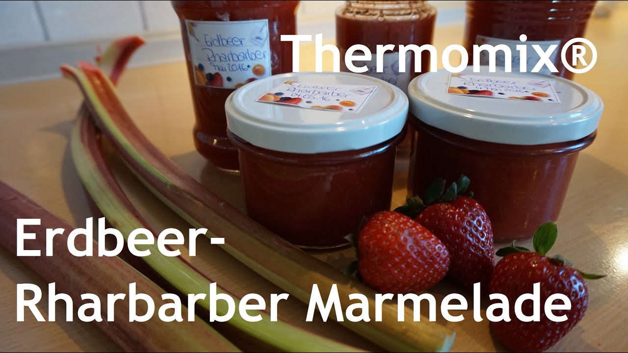 Thermomix® Erdbeer-Rhabarber-Marmelade - YouTube
