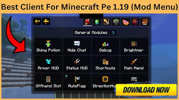 Best Client For Minecraft Pe 1.19 | Mod Menu Client For Minecraft Pe | Utility UI | Hindi | 2022