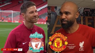 Liverpool Legends vs Man United Legends 2-1 Xabi Alonso And Sinama Pongolle Reaction