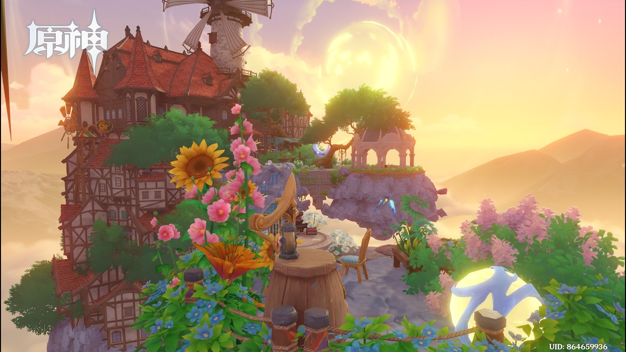 【原神】塵歌壺 陽巡りの浮島 Serenitea Pot