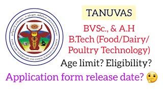 TANUVAS Counselling 2024-2025 Batch - Application release date 👉 June 3🧐 - Full details..