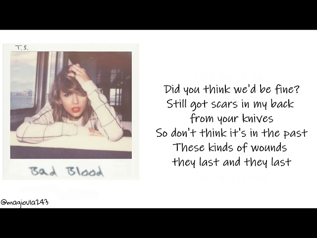 Taylor Swift - Bad Blood (Lyrics) class=