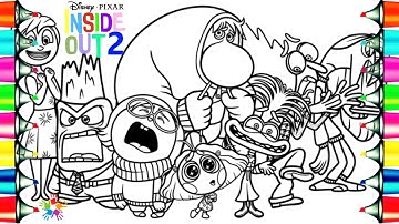 Inside Out 2 Coloring Pages / How to Color All the main Characters / NCS Music