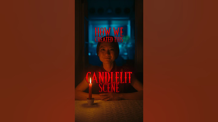 This is how to light a cinematic candlelit scene 🕯️
