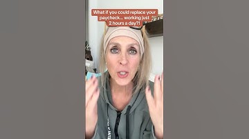 What if you could replace your paycheck by working just 2 hours a day? #worksmarternotharder