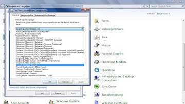 How to Set Keyboard Language in Windows 7