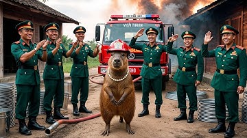 Capybara Lính cứu hoả bốn chân khiến cả Doanh Trại tung hô