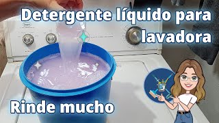 Detergente líquido para lavadora  Rinde mucho