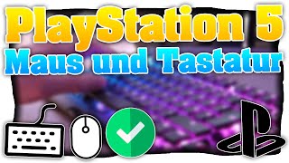 PS5 Maus und Tastatur anschließen (Deutsch) Tastatur/Maus mit/ohne Adapter an PlayStation 5 spielen!