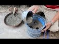 Ideas Cement Step By Step - DIY Casting a Plant Pot From Water Container And Cement