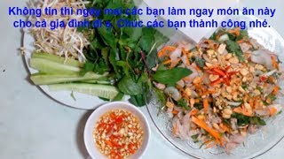 Cách làm gỏi ngó sen tôm thịt ngon như đầu bếp