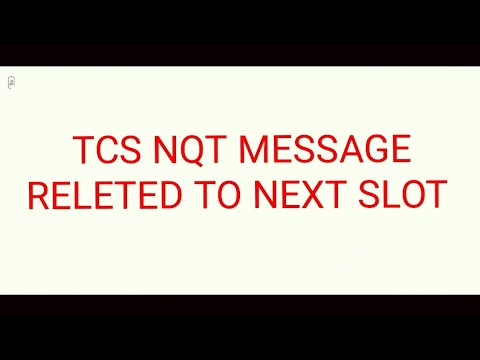 TCS NQT exam again msg confirmation |NQT 504 ERROR NEXT SLOT confirmations