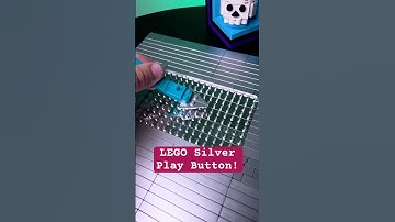 I built THAT with silver Lego! #LegoShorts #SilverPlayButton