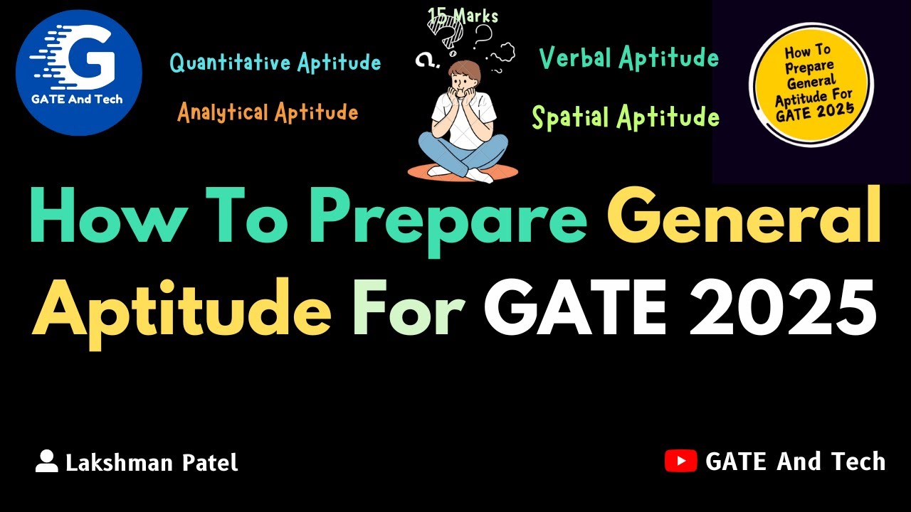 🔥 How To Prepare General Aptitude For GATE 2025 🚀 - YouTube