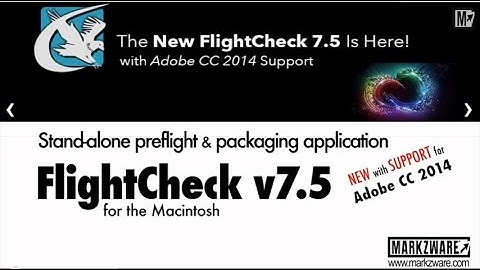 Preflight for Adobe CC 2014 with FlightCheck v7.5