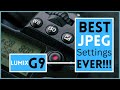 BEST JPEG and Camera Settings For Panasonic Lumix G9 - Shoot & Share!!!