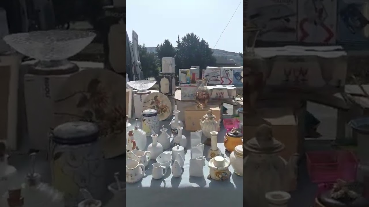 El mercado ambulante en Aragona, Agrigento. Sicilia Italia