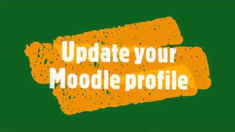 Updating your Moodle profile
