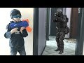 NERF Game  SWAT GUN GAME with NERF ELITE RUKKUS ICS   8  Богдан против SWAT