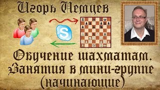 Мини-группа из двух учеников. Упражнения на выбор взятия. Обучение шахматам. Игорь Немцев Мини-группа из двух учеников. Упражнения на выбор взятия. Обучение шахматам. Игорь Немцев