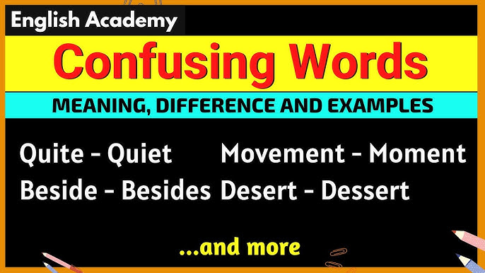 180 ANTONYMS AND CONFUSED WORDS MEANING FOR ENGLISH SPEAKING