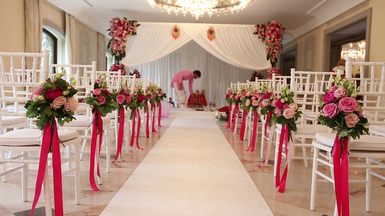 Indoor Mandap setup for Indian wedding ceremony - Best Indian Weddings Italy