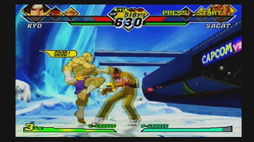 Capcom vs SNK 2 EO Arcade Mode Playthrough - Ryu, Ken & Kyo