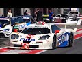 Best of BMW Sound: Mclaren F1 GTR Longtail &amp; BMW V12 LMR engine warm up and FULL THROTTLE on track!